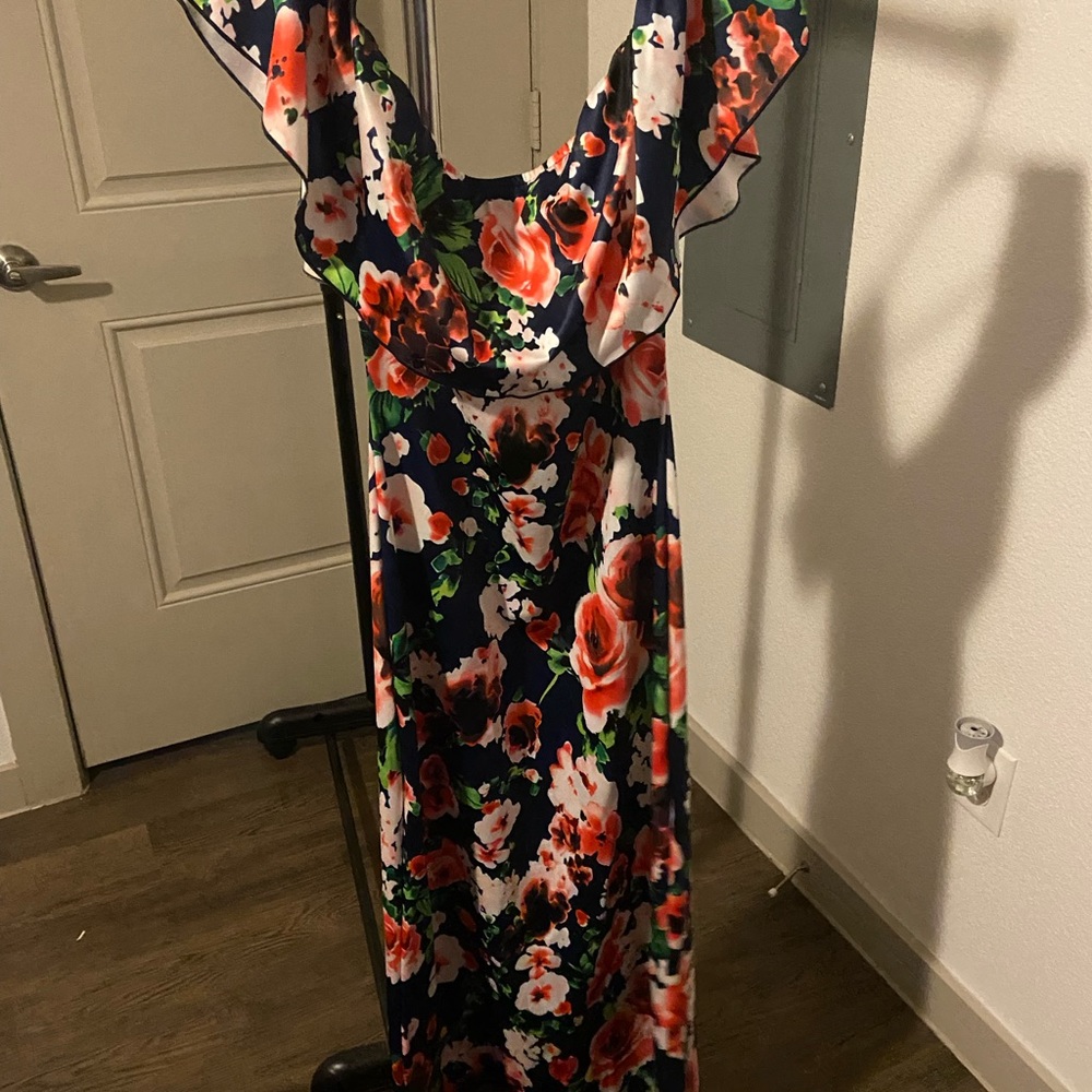 Off the shoulder floral dress